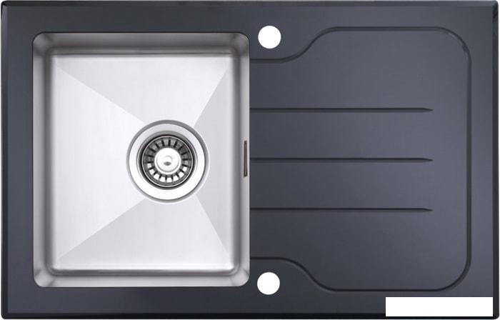 Кухонная мойка ZorG GS 7850 (черный)- фото