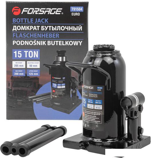 Бутылочный домкрат FORSAGE F-T91504(Euro) 15т