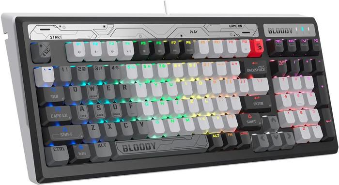 Клавиатура A4Tech Bloody B950 (черный/серый, Light Strike Libra Brown)- фото4