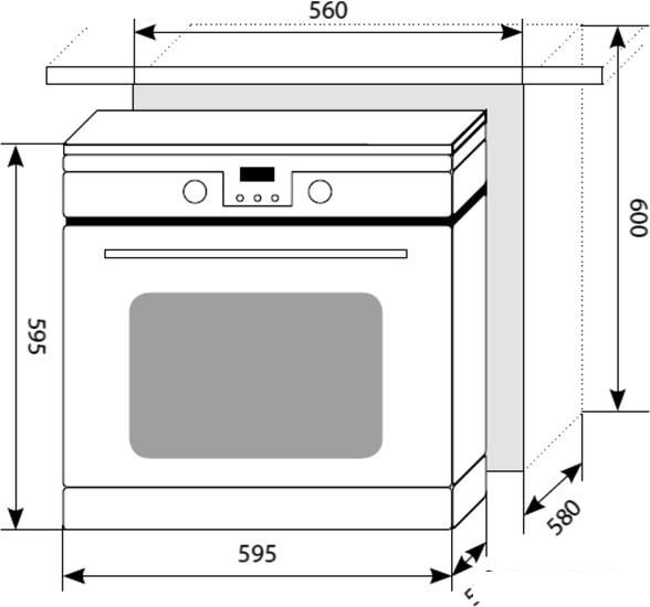 Духовой шкаф LEX EDP 093 WH NEW- фото2