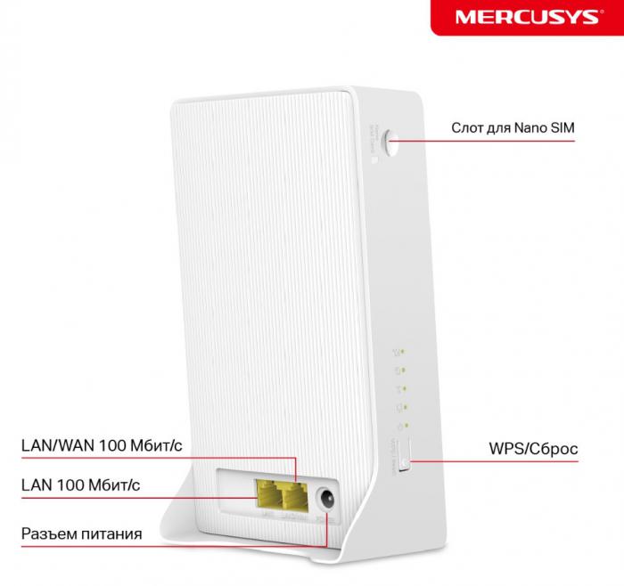 4G Wi-Fi роутер Mercusys MB112-4G- фото2