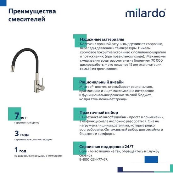 Смеситель Milardo Meal M01BN0FM05- фото4