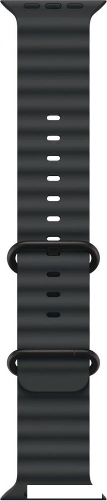Умные часы Apple Watch Ultra 2 LTE 49 мм (титановый корпус, черный/черный, ремешок из эластомера)- фото3
