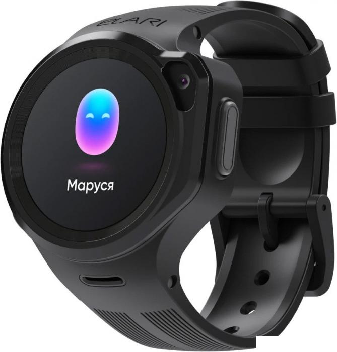Детские умные часы Elari KidPhone 4GR M (черный)- фото