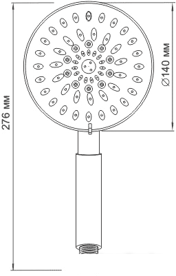Душевая лейка Wasserkraft A036- фото3
