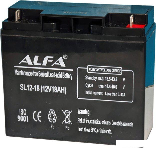 Аккумулятор для ИБП ALFA SL12-18 (12V-18Ah)- фото2