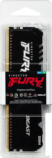 Оперативная память Kingston FURY Beast RGB 8ГБ DDR4 3733 МГц KF437C19BB2A/8- фото4