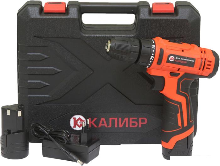 Дрель-шуруповерт Калибр ДА-12А (с 2-мя АКБ, кейс)- фото