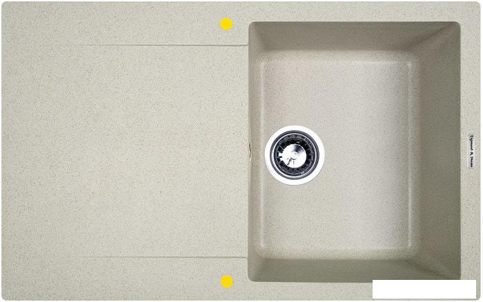 Кухонная мойка Zigmund & Shtain Rechteck 775 (речной песок)- фото