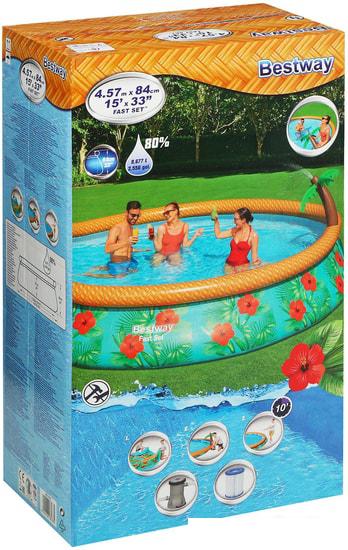 Надувной бассейн Bestway Fast Set 57416 (457х84)- фото3