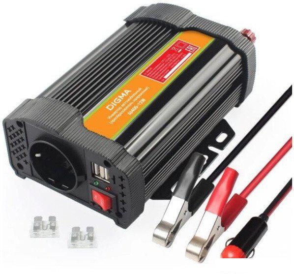 Автомобильный инвертор Digma AI400-12W- фото