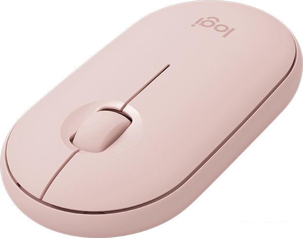 Мышь Logitech M350 Pebble (розовый)- фото2