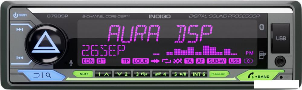 USB-магнитола Aura Indigo-879DSP- фото