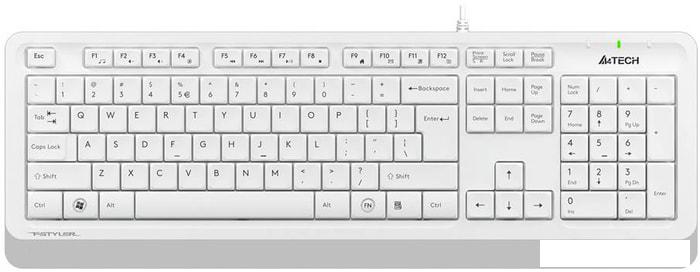 Клавиатура A4Tech Fstyler FK10 (белый/серый)- фото