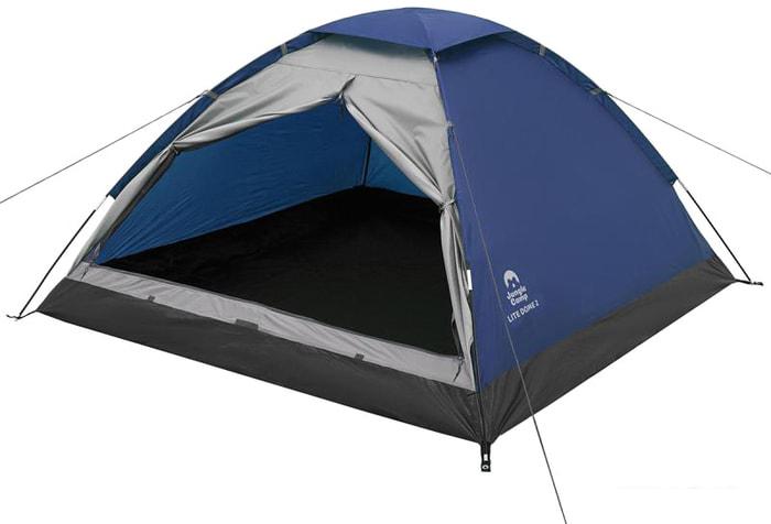 Треккинговая палатка Jungle Camp Lite Dome 3 (синий/серый)- фото4