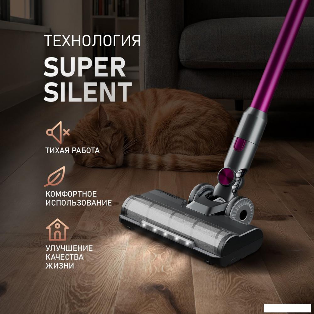 Пылесос Weissgauff V12 BLDC 400 Magenta Turbo- фото4