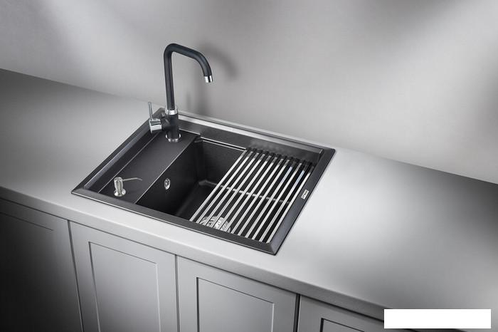 Кухонная мойка Granula KS-6004 (черный)- фото2