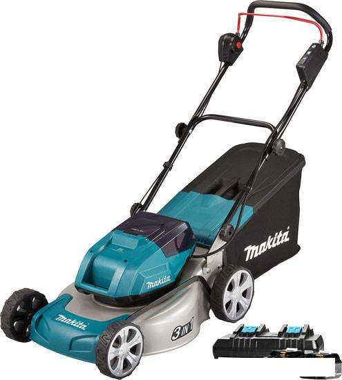 Газонокосилка Makita DLM460PT2 (с 2-мя АКБ)- фото