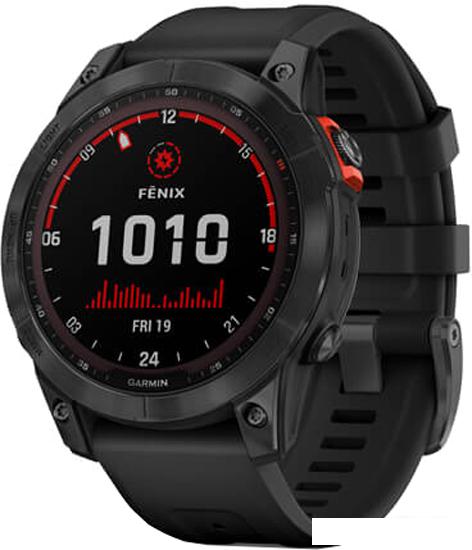Умные часы Garmin Fenix 7X Solar 51 мм (сланцево-серый/черный)- фото