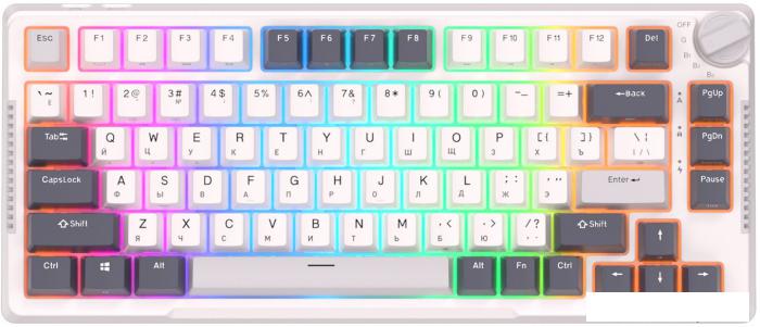 Клавиатура Royal Kludge RK-H81 RGB White Night (RK Blue)- фото