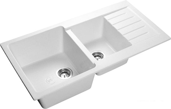 Кухонная мойка GranFest GF-P980KL (иней)- фото