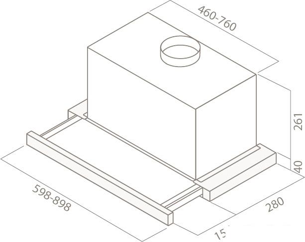 Кухонная вытяжка Elica ELITE 26 IX/A/60/VT [PRF0094051]- фото2