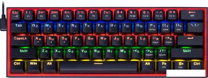 Клавиатура Redragon Fizz (Redragon Red, черный/красный)- фото