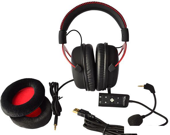 Наушники с микрофоном HyperX Cloud II (красный)- фото2