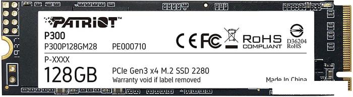 SSD Patriot P300 128GB P300P128GM28- фото