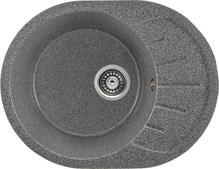 Кухонная мойка Saniteco Pura (графит с сифоном)