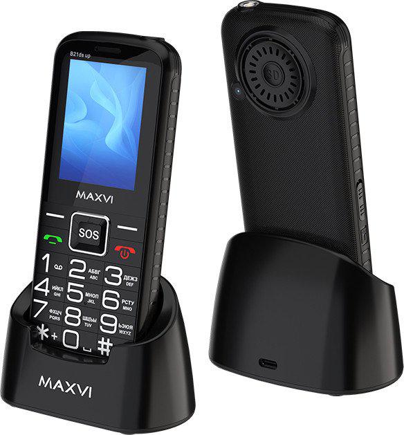 Телефон Maxvi B21ds Up (черный)