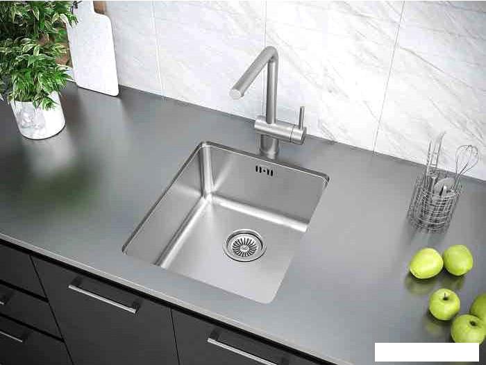 Кухонная мойка Paulmark Vista PM904438-BS- фото4