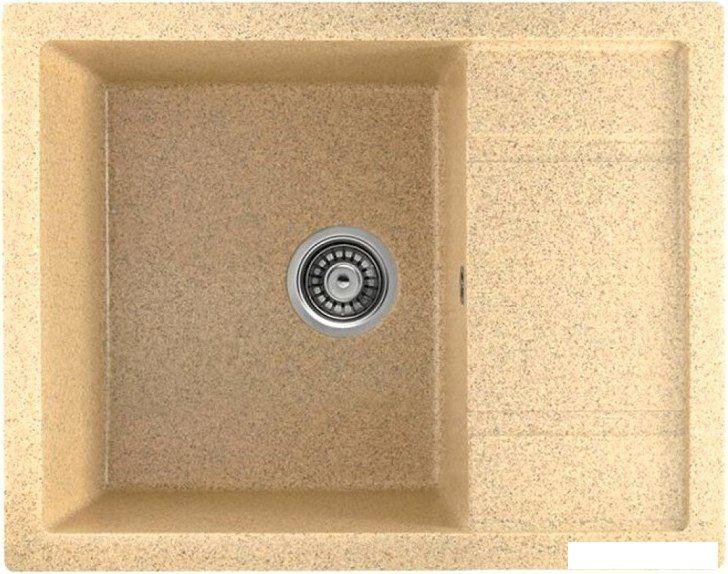 Кухонная мойка Saniteco Fortis (песок с сифоном)- фото