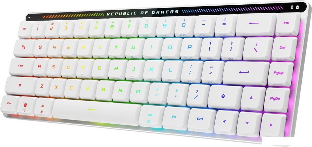 Клавиатура ASUS ROG Falchion Moonlight White (ASUS RX Low Profile Red)- фото2