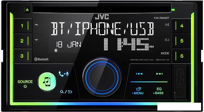 CD/MP3-магнитола JVC KW-R930BT- фото3