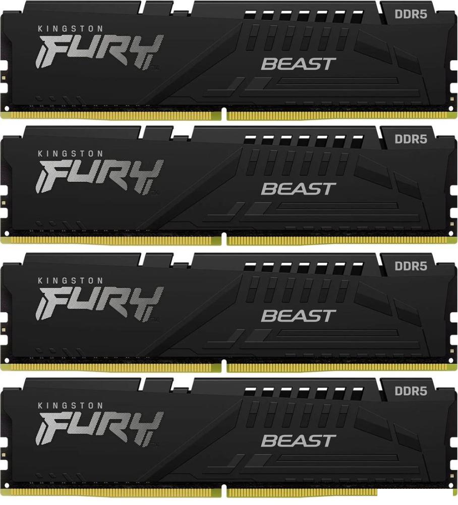 Оперативная память Kingston FURY Beast 4x32ГБ DDR5 5200 МГц KF552C40BBK4-128- фото2