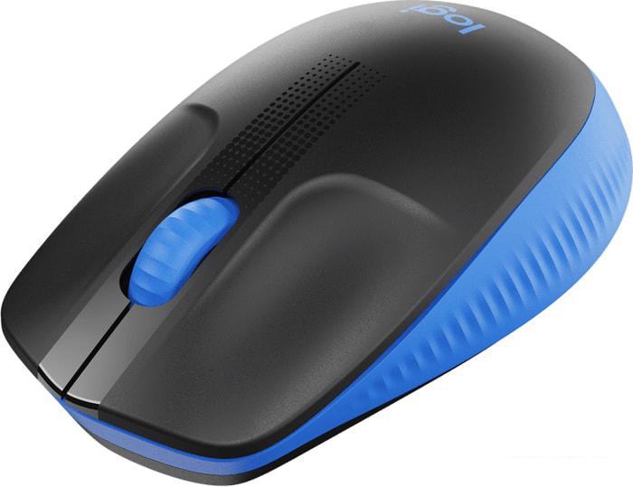 Мышь Logitech M190 (черный/синий)- фото3