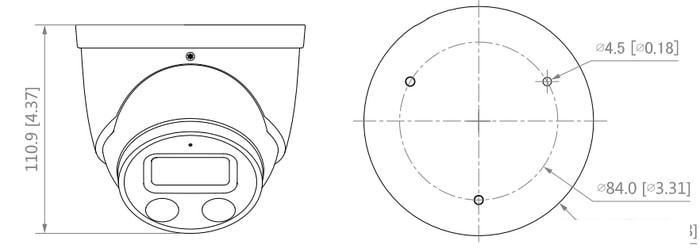 IP-камера Dahua DH-IPC-HDW3249HP-AS-PV-0280B- фото2
