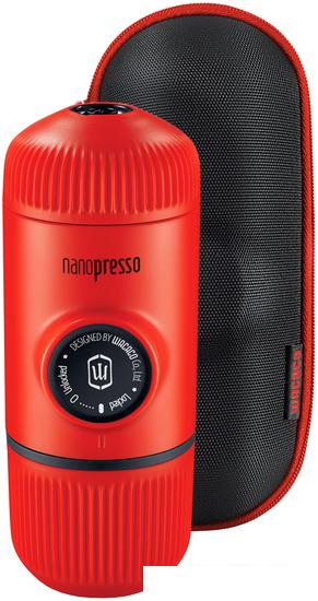 Ручная кофеварка WACACO Nanopresso Lava Red + Case- фото