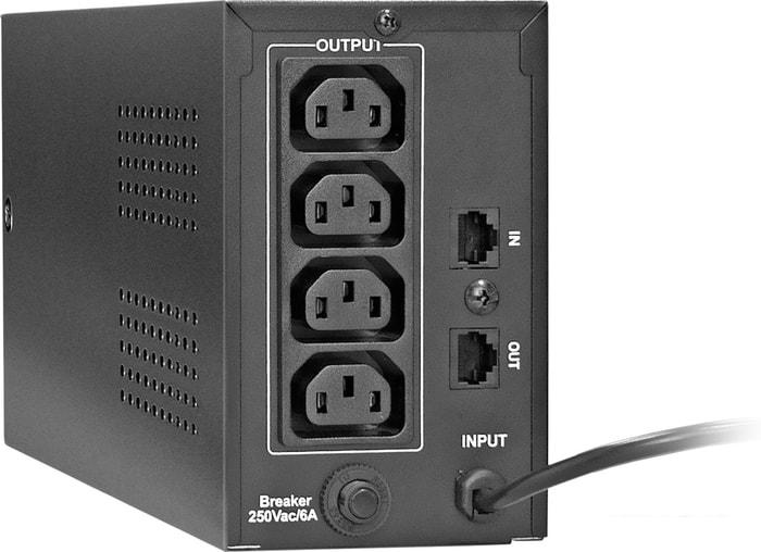 Источник бесперебойного питания ExeGate Power Back BNB-600.LED.AVR.C13.RJ- фото2