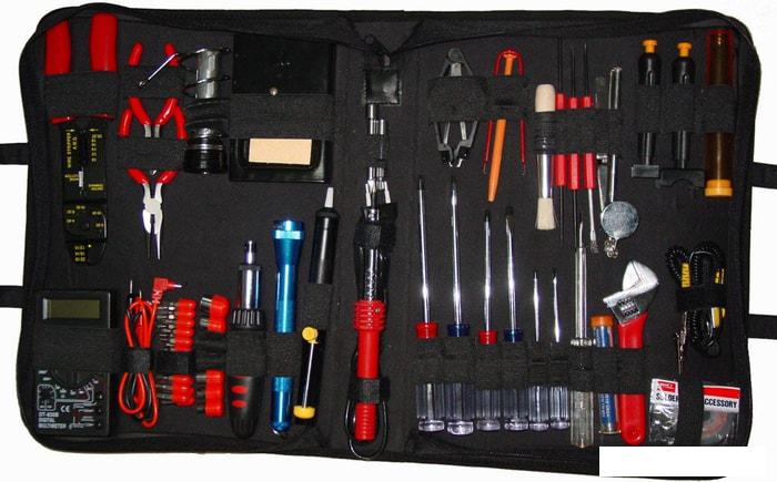 Специнструмент Cablexpert TK-ELEC (63 предмета)