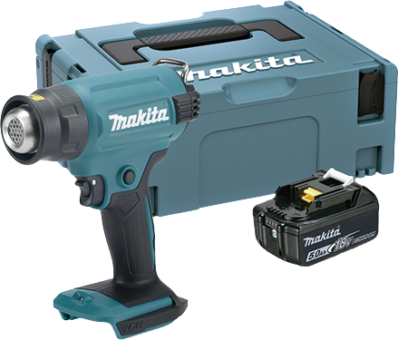 Промышленный фен Makita DHG180RT1J (с 1-им АКБ)- фото