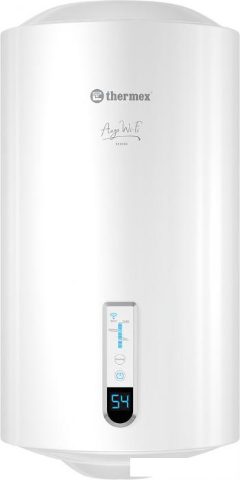 Накопительный электрический водонагреватель Thermex Auga 50 V Slim Wi-Fi- фото