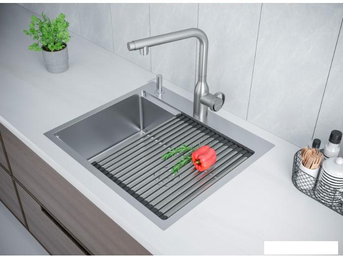 Кухонная мойка Paulmark PM705951-BS- фото4
