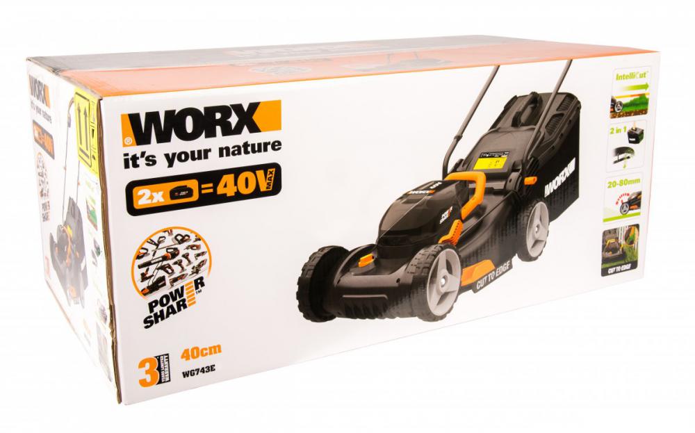 Газонокосилка Worx WG743E- фото4