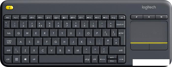 Клавиатура Logitech K400 Plus (черный, нет кириллицы)- фото