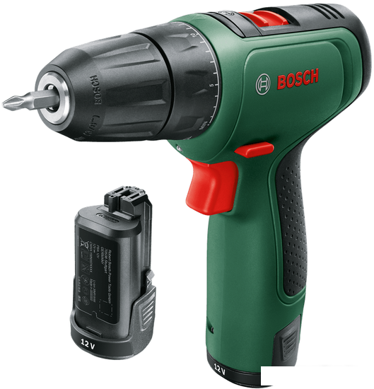 Дрель-шуруповерт Bosch EasyDrill 1200 06039D3007 (с 2-мя АКБ, кейс)- фото2