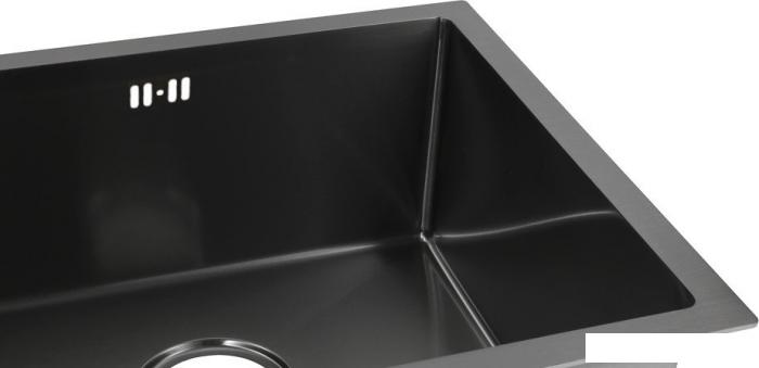 Кухонная мойка ARFEKA ECO AR 450*450 BLACK PVD NANO- фото4