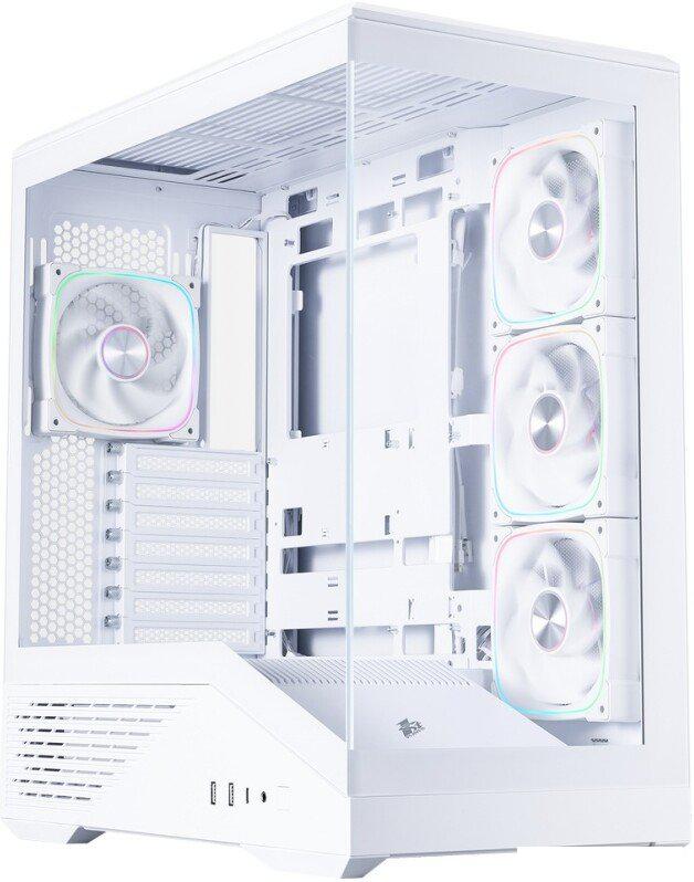 Корпус 1stPlayer GM7 ARGB GM7-WH-3FN7R-W-1FN7-W (белый)