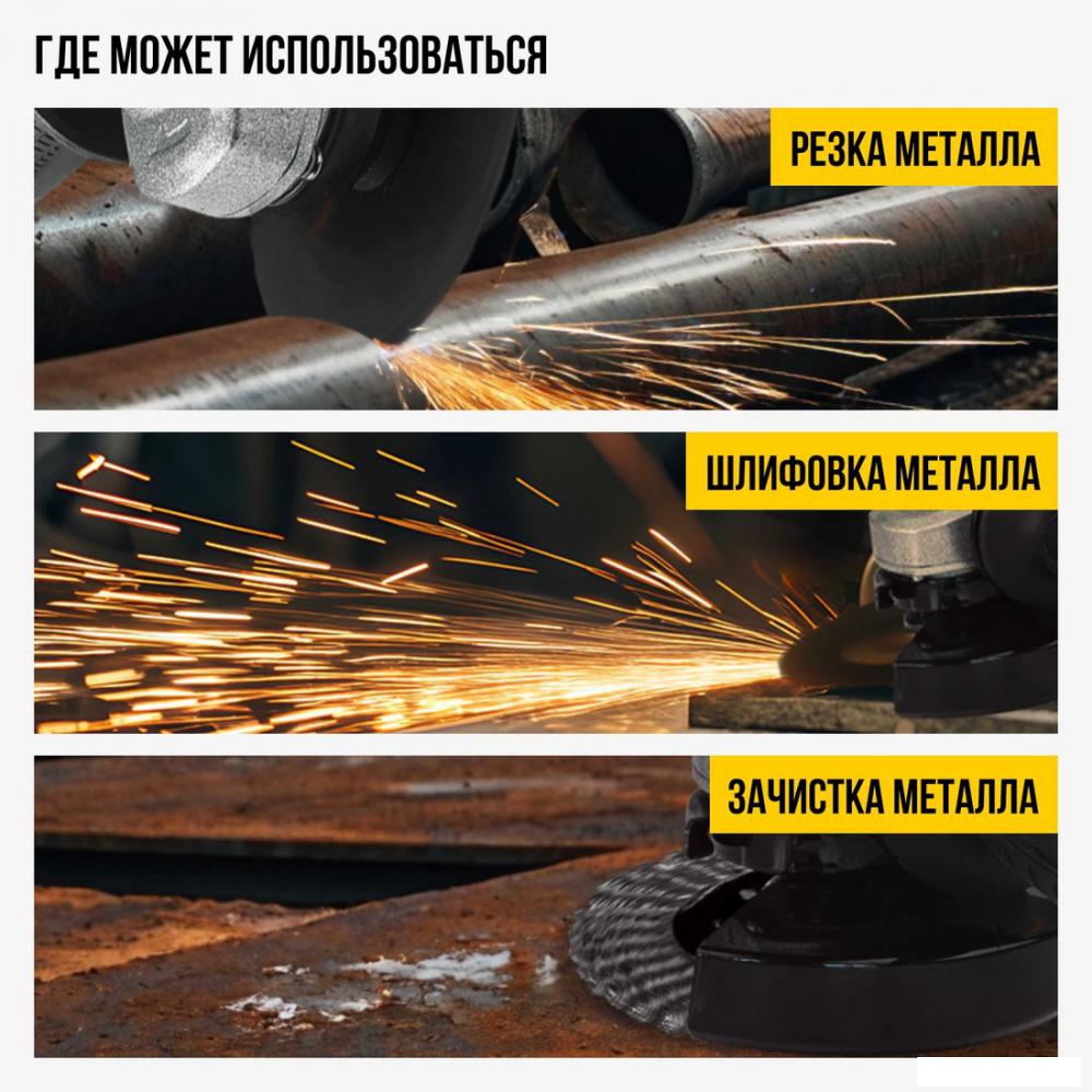 Угловая шлифмашина Kolner KAG 18-125BL-2K (с 2-мя АКБ)- фото3